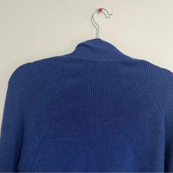 🆕 Lululemon Merino Wool-Blend Rib Long Wrap Sweater - Heathered Psychic - Picture 6 of 7